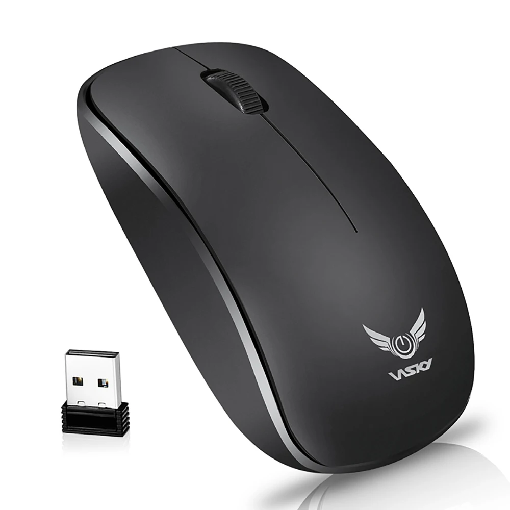 Black Mouse VicTsing XX886 беспроводная мышь 2,4G USB опция бесшумные мыши 1600 dpi Бесшумная компьютерная мышь PC Mause для ноутбука - Цвет: Black Mouse