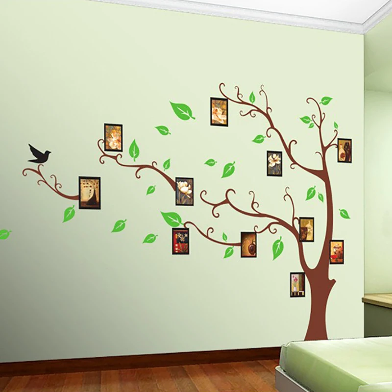 

Photo Frame Green Tree Wall Sticker Mural Removable Vinyl Room Decor