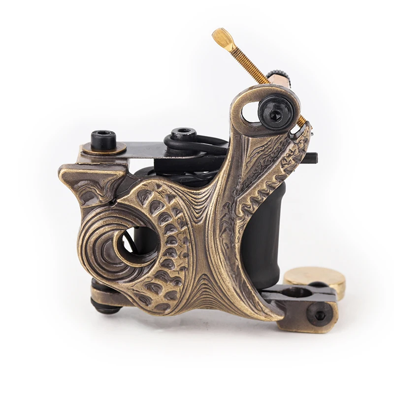 Дешевые-тату-машины пистолет медные ручные тату-машины 10 обмоток катушки