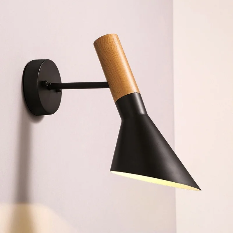 Креативный настенный светодиодный прикроватный светильник в скандинавском