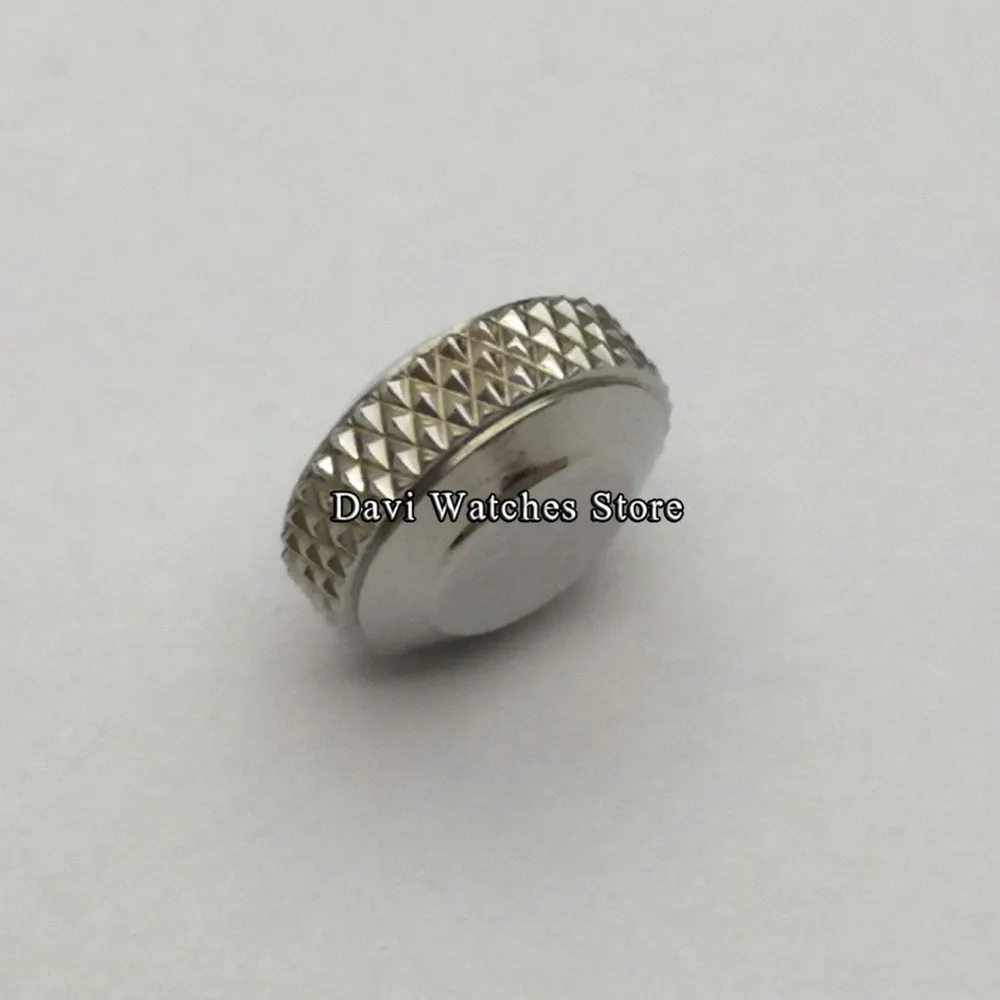 

New Silver Watch Crown Stainless Steel Crown fit Seagull ST36 ETA 6497,6498 movement