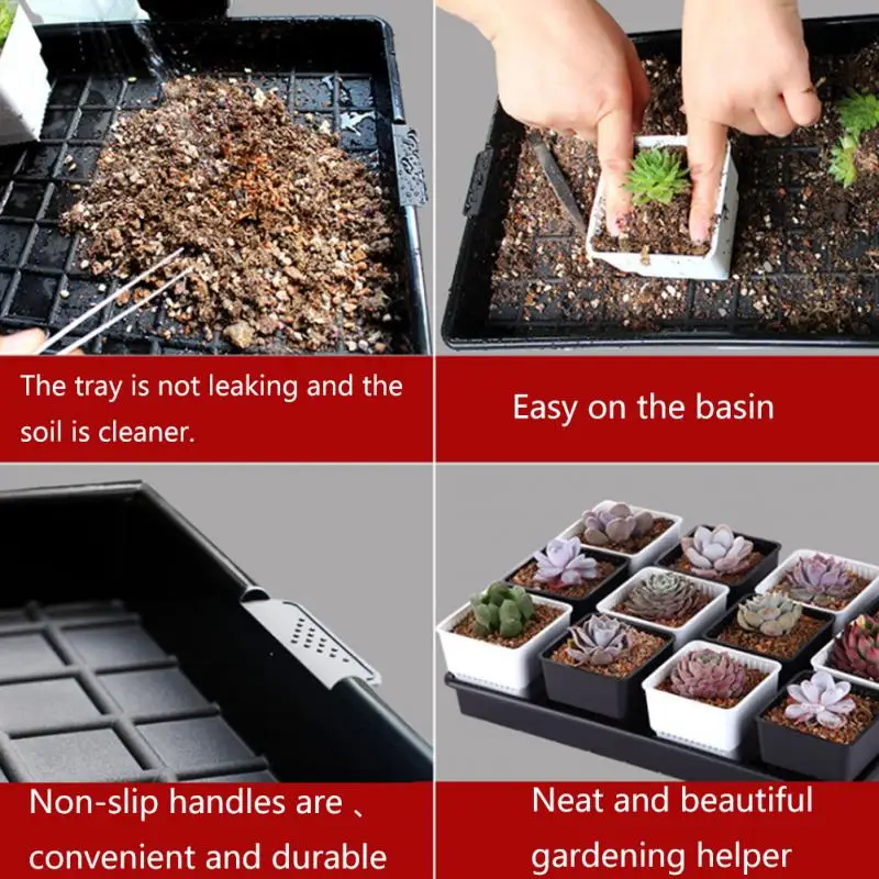 Держатель для воды суккулентов поднос цветочных горшков прочная Толстая
