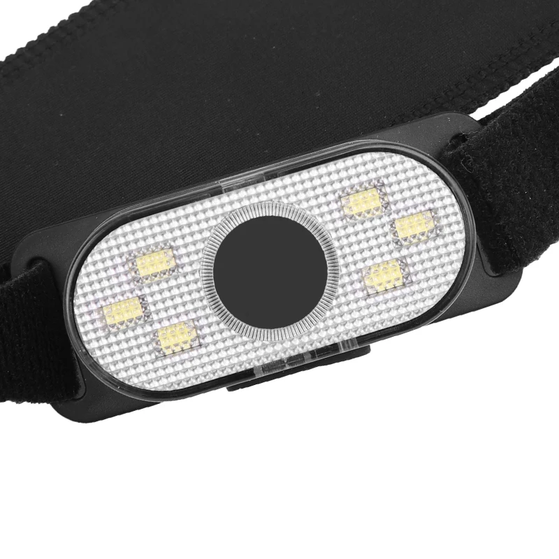 Миниатюрный налобный фонарь с COB матрицей светодиодный головной красного и