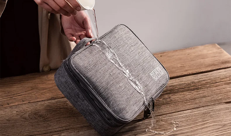 Цена Новинка трехслойная сумка для цифрового хранения USB-кабеля наушников провода ручки внешнего аккумулятора HDD Органайзер портативный Дорожн...