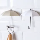 3 шт.лот креативная вешалка для ключей в форме зонта, стойка, домашний декоративный держатель, настенные крючки, аксессуары для кухни, ванной, спальни