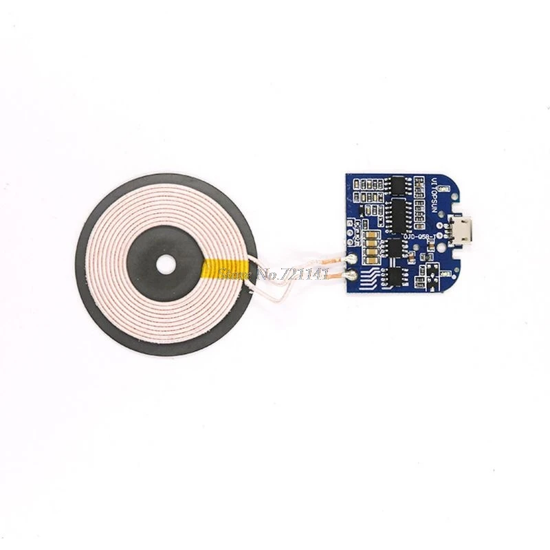Qi Wireless Charging Standard Receiver Charger Module For Micro USB Mobile Phone Board DC 5V 2A 10W Electronic DIY | Электронные