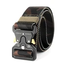 Ремень брезентовый мужской, 4,3 см, с металлической пряжкой