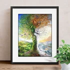 Наби алмазов картина камни в форме ромба живописный Бриллиантовая вышивка с изображением дерева, вышитая бисером людей Набор алмазной мозаики картины Стразы