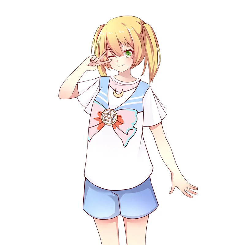 

Hot Anime Sailor Moon Tsukino Usagi Cosplay Costumes Home Dress /Pajamas+Headband+ Slippers Daily Wear Soft And Comfortable