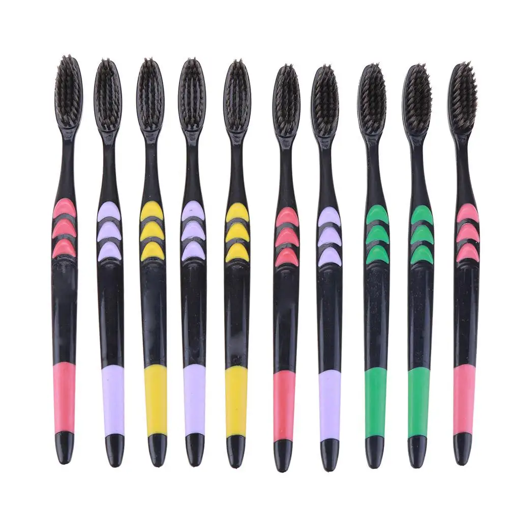 Семейная бамбуковая зубная щетка набор Мягкий Уголь Для Взрослых клеанкары