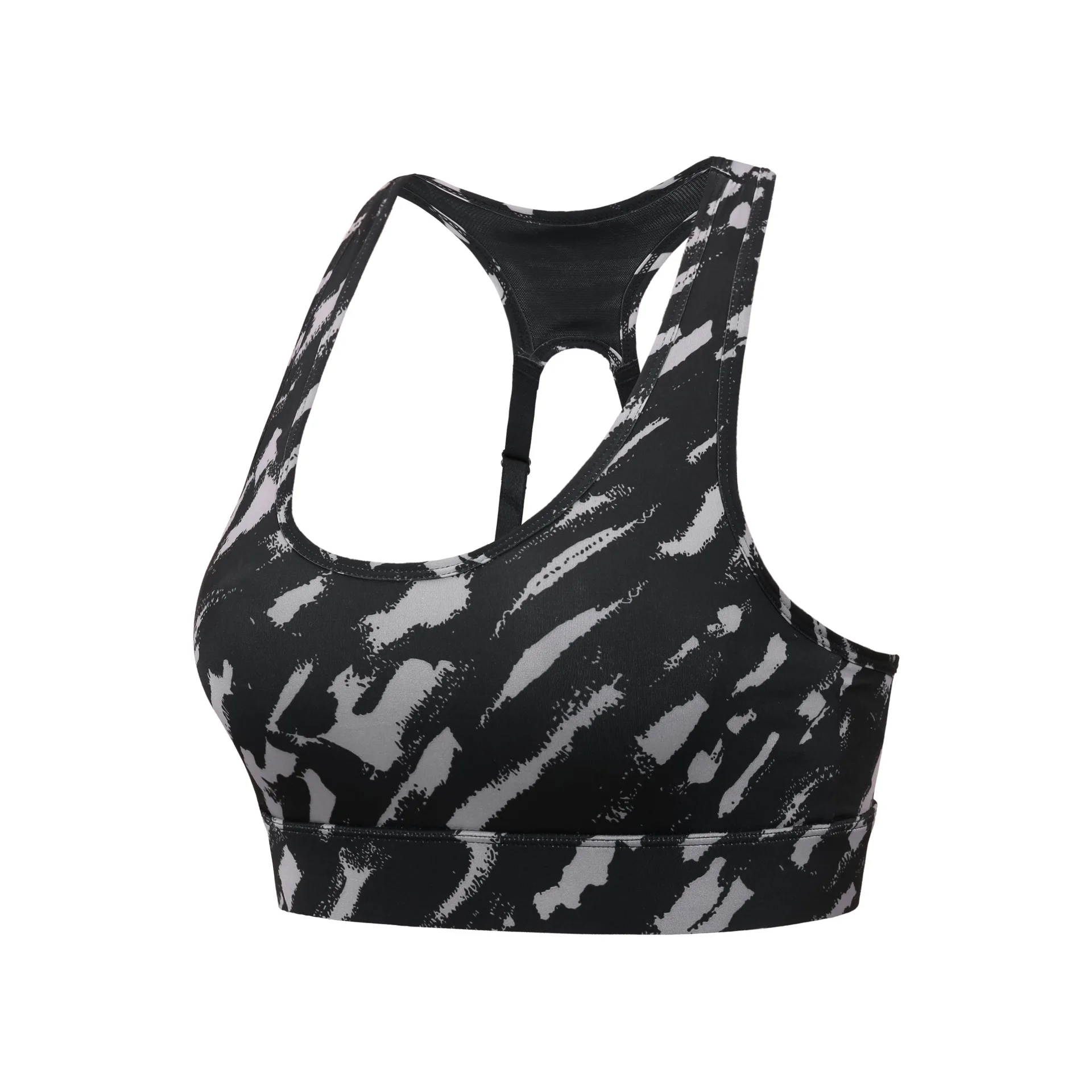 Women Push Up Sports Bra Adjustable Back Buckie Nylon Print Yaga Underwear Gym Bra Fitness Workout Crop Top