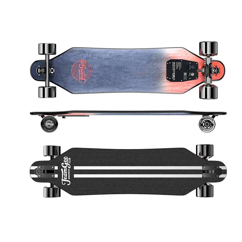 Мощный электрический скутер 4 колесный скейтборд H5 двойной привод 380 Вт * 2 36 в