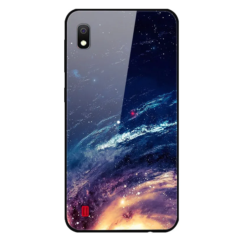 50 Для samsung A10 чехол закаленное стекло твердая задняя крышка для samsung Galaxy A10 A 10 A10S A 10S чехлы для телефонов силикон бампер Coque - Цвет: 50