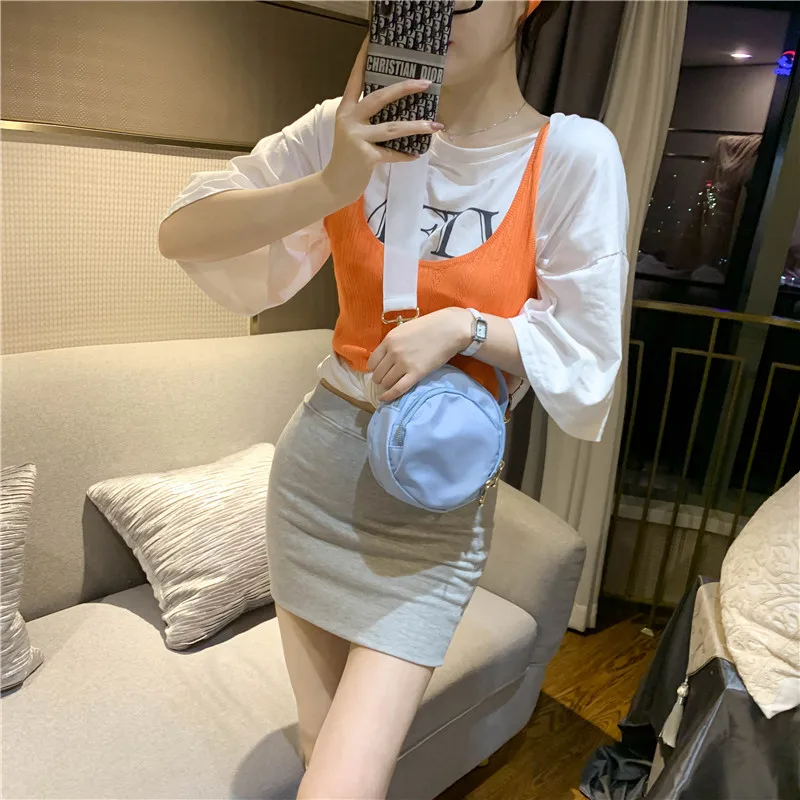 Сумки через плечо для женщин новинка 2020 модные простые нейлоновые