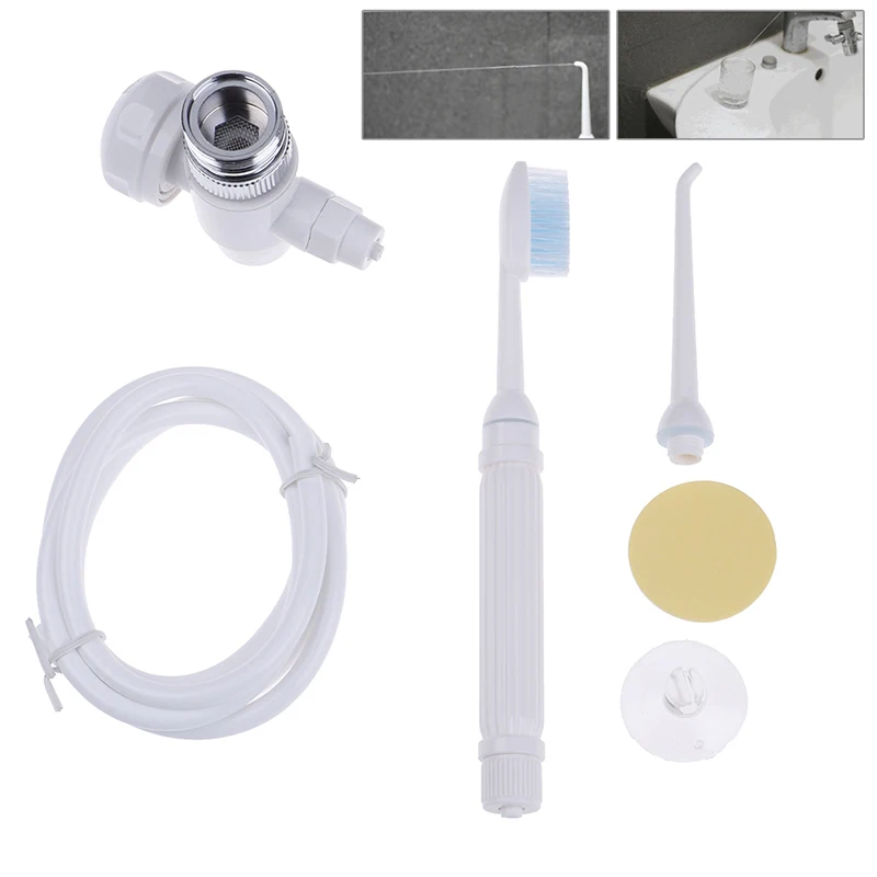 

Faucet Water Jet Toothbrush Flosser Dental Implements Oral Care Water Jet Dental Irrigator Flosser Tooth Cleaner