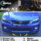 Дефлектор для губ для Mazda 323, защитный передний спойлер, юбка для тюнинга автомобилякузова