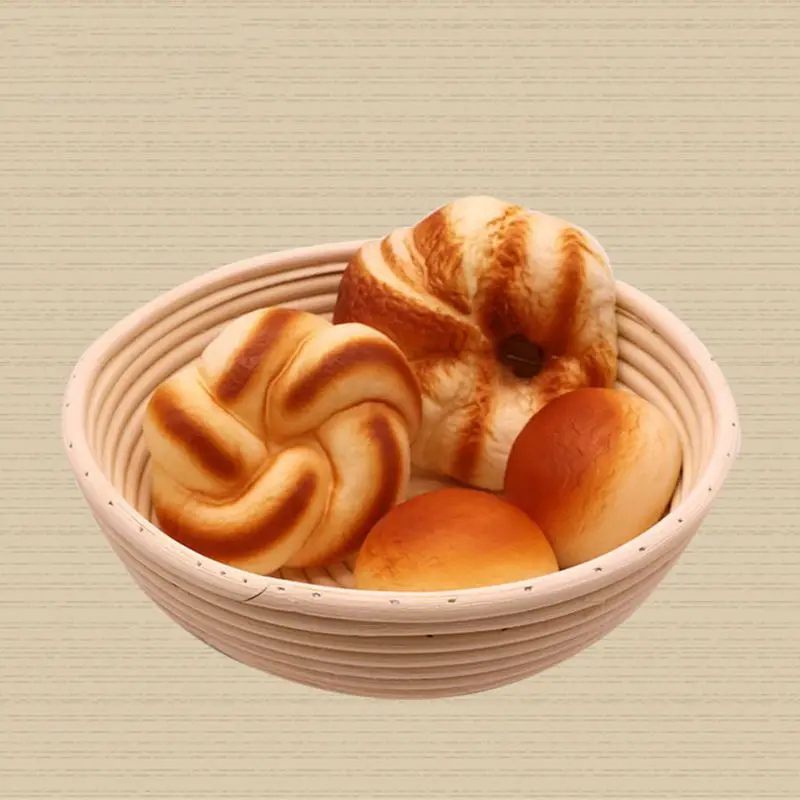 Корзина для ферментации Хлеба Пластиковый скребок из натурального ротанга