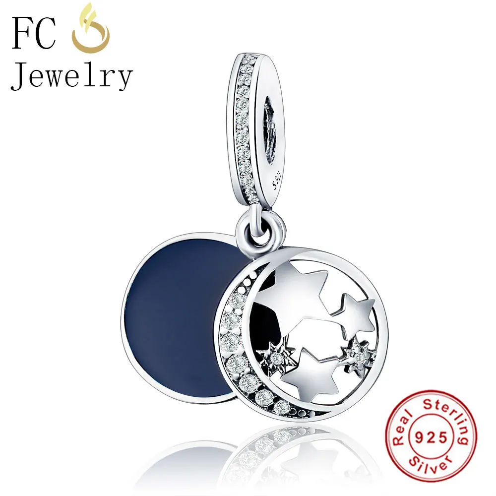 FC0370 FC ювелирные изделия Аутентичные 925 пробы Серебряный Шарм бусины, подходят к оригиналу Pandora, браслет с подвесками Love Heart замок и ключ кулон Berloque(брелоков - Цвет: FC0370