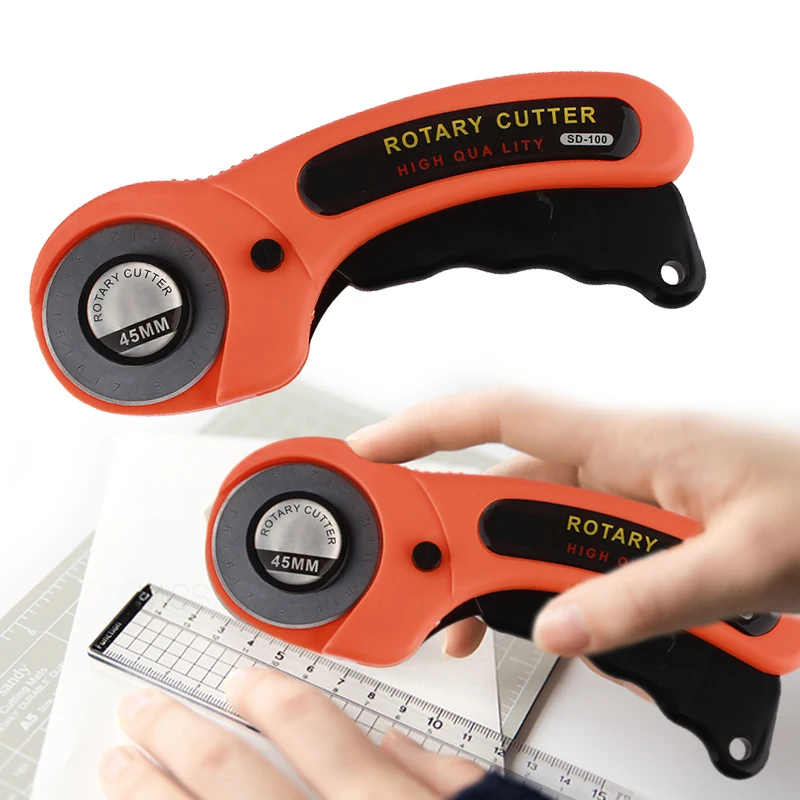 1 шт. 45 мм нож для резки кожи лоскутного шитья бумаги универсальный роторный резак