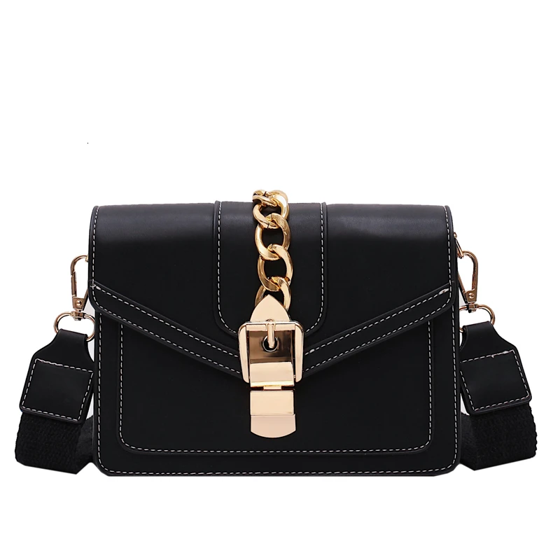 

Contrast color Leather Crossbody Bags For Women 2021 Travel Handbag Fashion Simple Shoulder Messenger Bag Ladies CrossBody Bag
