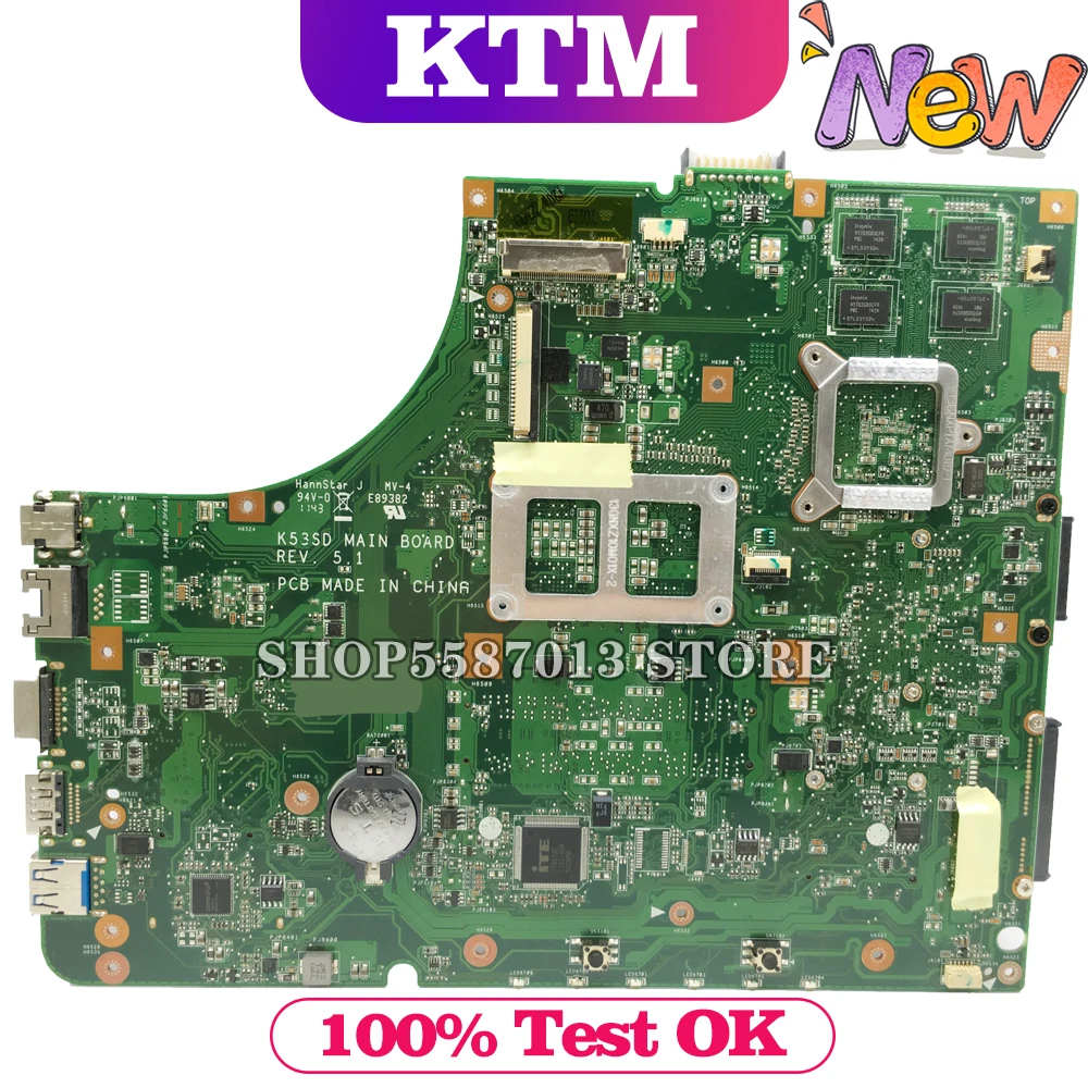 

K53SD Laptop motherboard for ASUS K53SD K53S original mainboard GT610M-2GB