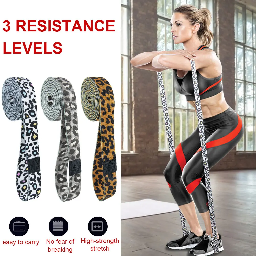 

3pcs Resistance Bands for Legs and Butt Leopard Print Booty Bands Exercise Bands Workout Bands for Beginner to Expert