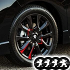 3d-наклейка на ступицу колеса для универсального автомобиля Peugeot 206 207 307 3008 2008 308 408 508 301