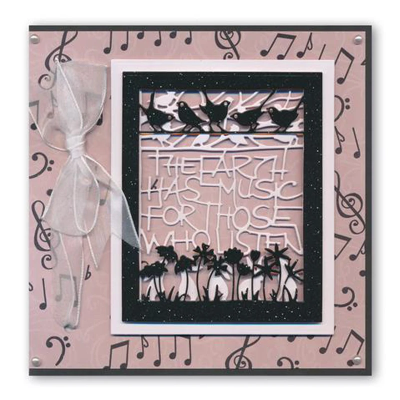 Металлические режущие штампы QWELL для скрапбукинга и создания карт тиснение