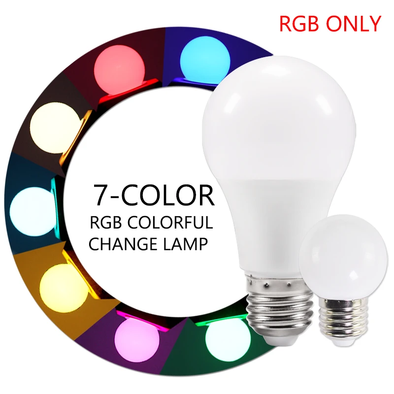 10 . RGB   E27 3  7    A60 G45    SMD 2835 220  240