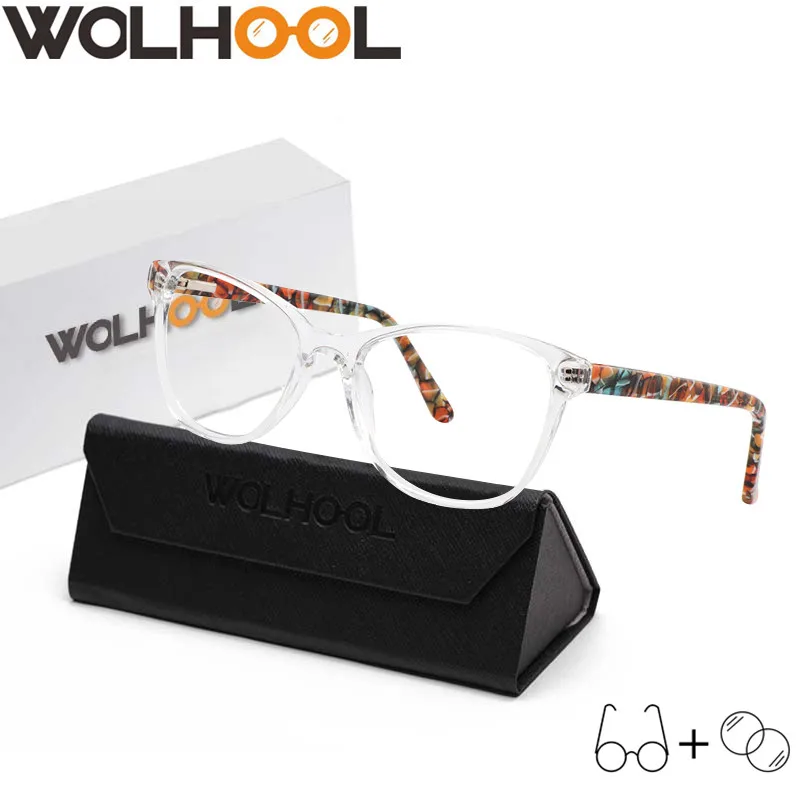 Женские очки для близорукости в стиле ретро с оправой глаз защитой от синего