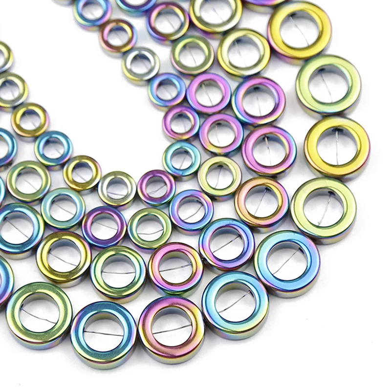 

Разноцветные Круглые гематита YHBZRET, незакрепленные бусины из натурального камня для изготовления ювелирных изделий, 8/10/12/14 мм, фурнитура «с...