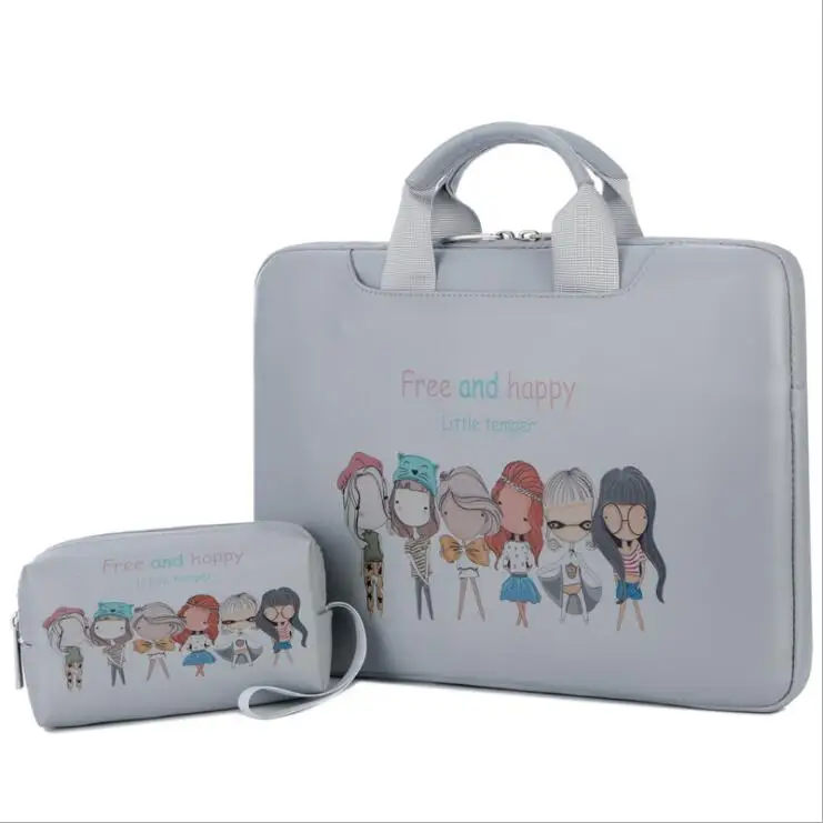 

13inch Multifunctional Waterproof PU Leather File Document Bag Desk Paper Organizer Business Laptop Computer Storage Handbag