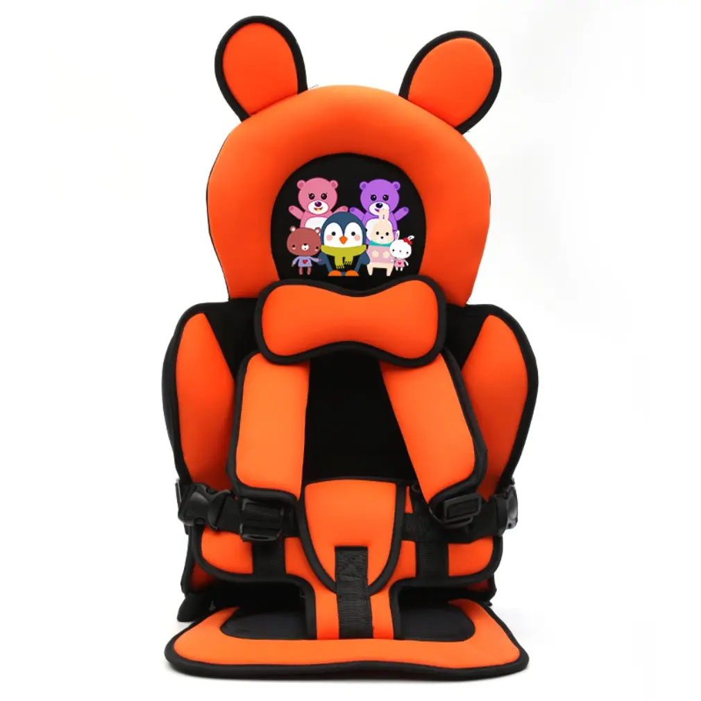 

Cute Cartoon Child Safety Seat Car Travel Portable Baby Chair Adjustable Stroller Seat For 6 Months-12 Years Old 9-36Kg Children