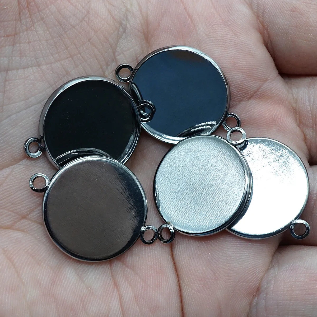 10 шт. 12 мм 25 пустая основа для Подвески Круглый соединитель кабошон настройки