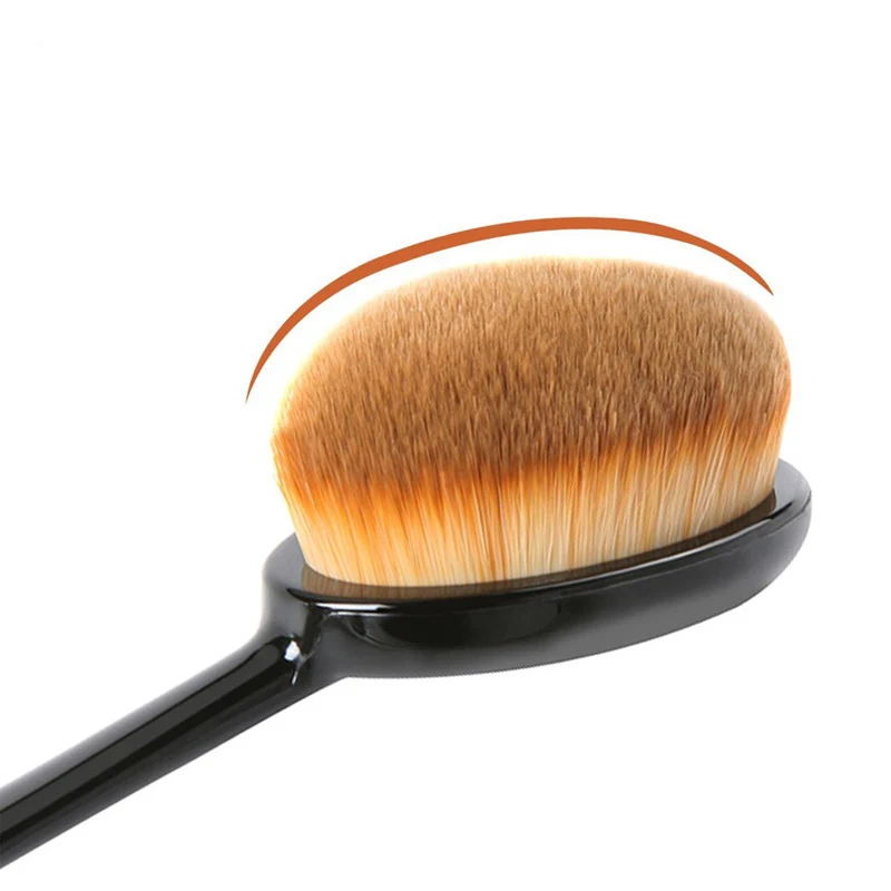 1 шт. Профессиональная Кисть для макияжа зубная щетка овальной формы конселер