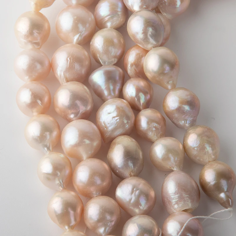 

Natural Freshwater Pearl 12-15mm Loose DIY Bracelet Necklace Jweelry Making Strand 15.7 inch