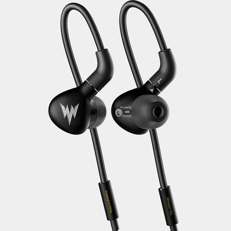 Hi Fi наушники Whizzer A15 Pro проводные вкладыши с высокоточным стерео монитором