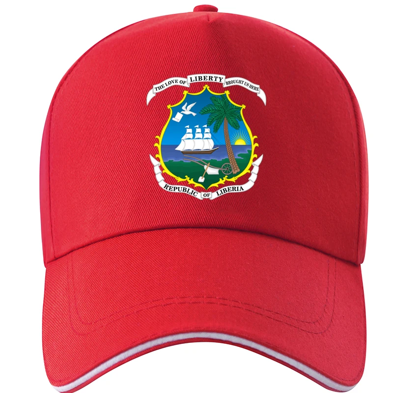 LIBERIA Baseball cap diy free custom made name  lbr Baseball cap nation flag lr republic liberian country college print logo cap