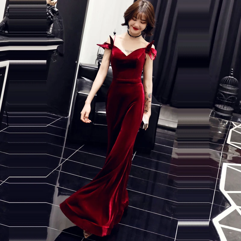 Вечернее платье без рукавов Robe De Soiree с открытой спиной Женские вечерние платья Большие размеры с открытыми плечами элегантные вечерние платья E743
