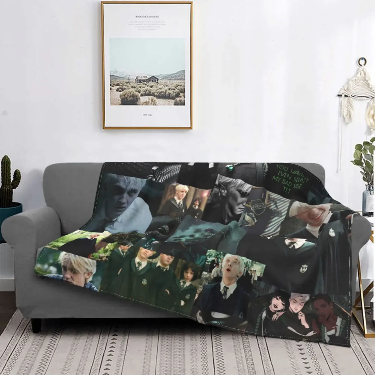 

Флисовое одеяло для актера Tom Felton Draco Malfoy, винтажное дышащее одеяло для дома, всесезонное