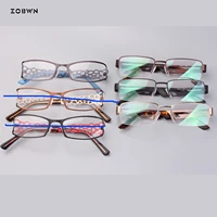 mix wholesale metal half rim glasses fashion women eyewear frames optical spectacle frame men eyeglasses frame vintag clear lens