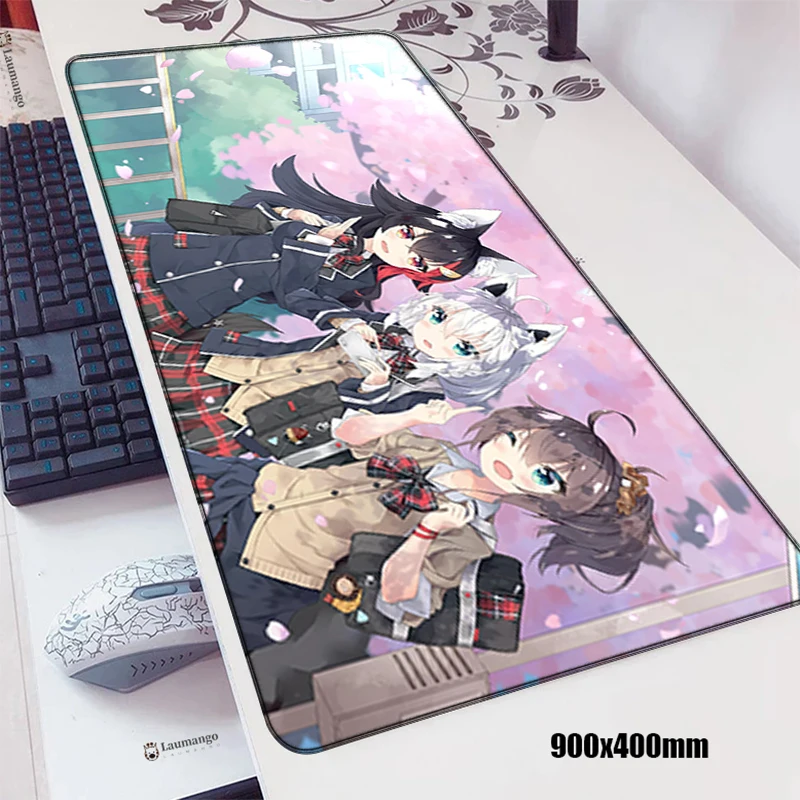 

Large Gamer Keyboard Pad Hololive Gaming Mouse Pad Speed Rubber Mat Computer Mousepad Company Pc Mats Kawaii Accessories Carpet