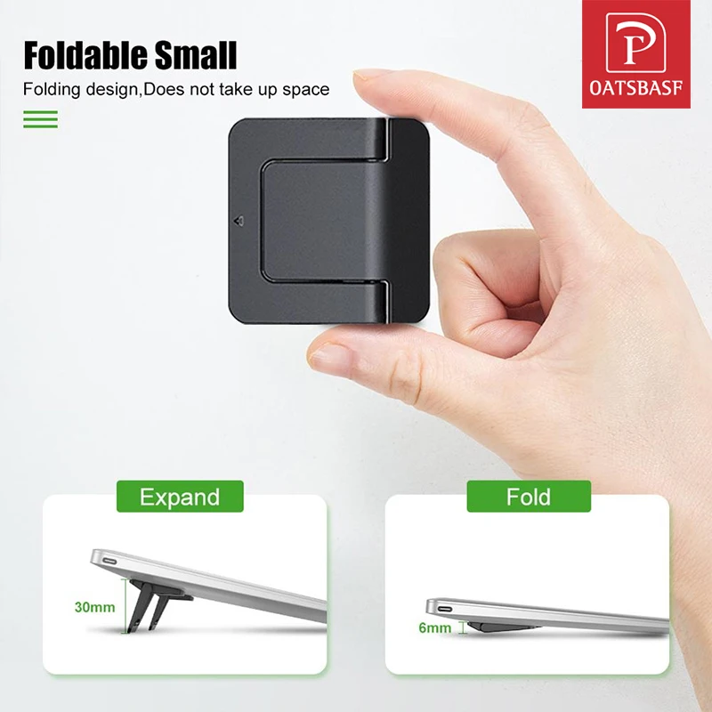 

Mini Portable Invisible Laptop Holder Adjustable Cooling Stand Foldable Multifunctional Holder 1Pair for Laptop Notebook