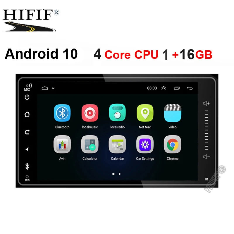 Автомобильный dvd плеер Android 10 для toyota corolla 2 Din универсальное радио с навигацией
