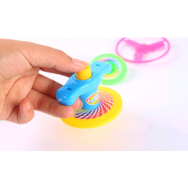 Мини небольшой Пластик Топ Для детей образования спин Игрушечные лошадки Спорт