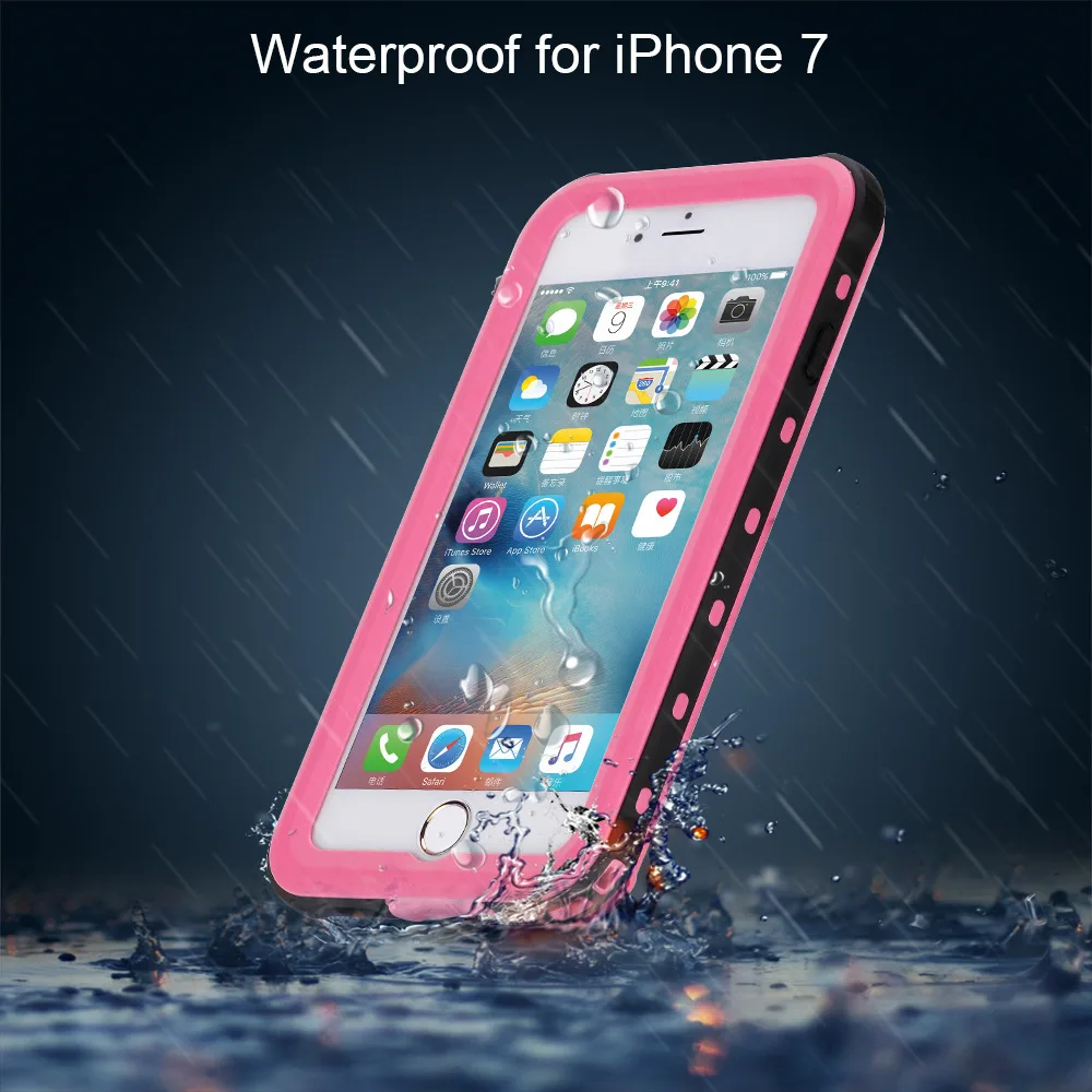 

50 шт. IP68 Водонепроницаемый чехол для iPhone 7 8 для плавания Дайвинг открытый ударопрочный чехол для iPhone 6S 7P 8 Plus X XS защитный чехол