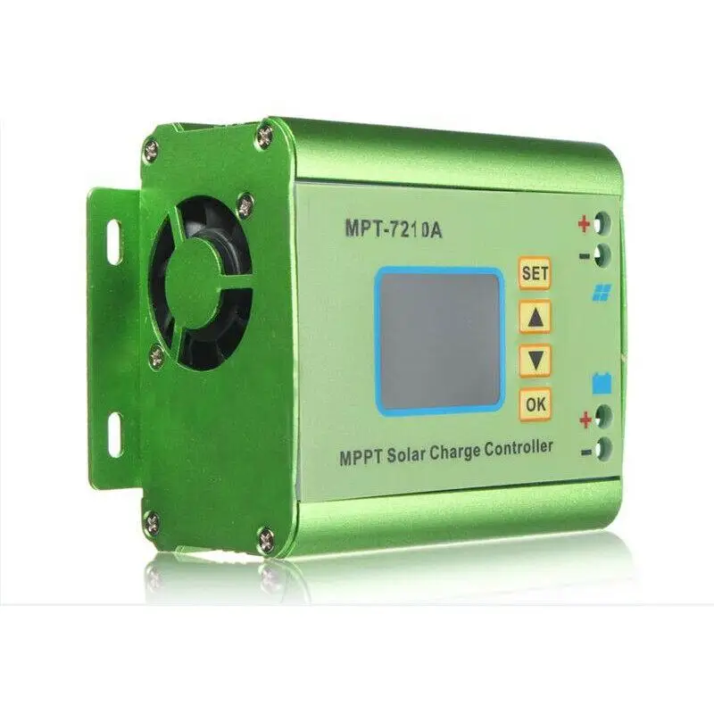 MPT 7210A LCD MPPT Контроллер заряда солнечной панели алюминиевый сплав для литиевой