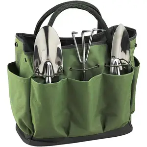 Garden Tool Bag Multifunctional Portable Wall Hanging Oxford Gardening Tool Organizer Handheld Pockets Outdoor Indoor 10 item image
