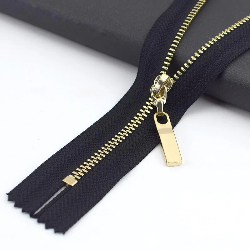 black gold 3 шт. Meetee 3#20 см металлическая молния Медь зуб Closeend застежка-молния одежда джинсы карман на молнии сумки кошелек Ремонтный комплект аксессуары - Цвет: black gold