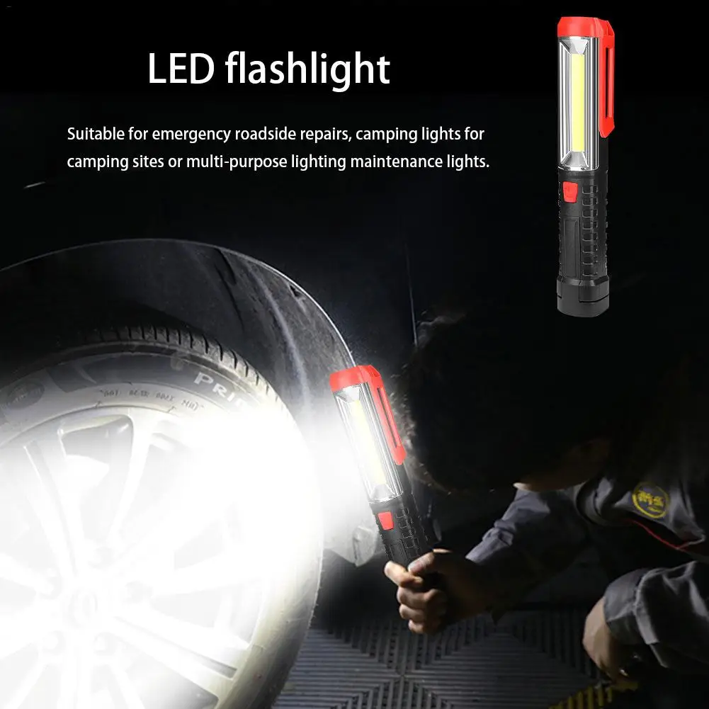 Многофункциональный светодиодный ремонтный мини светильник COB рабочий осмотр